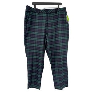 Volcom Frochickie Pants High Rise Ankle Fit Plaid